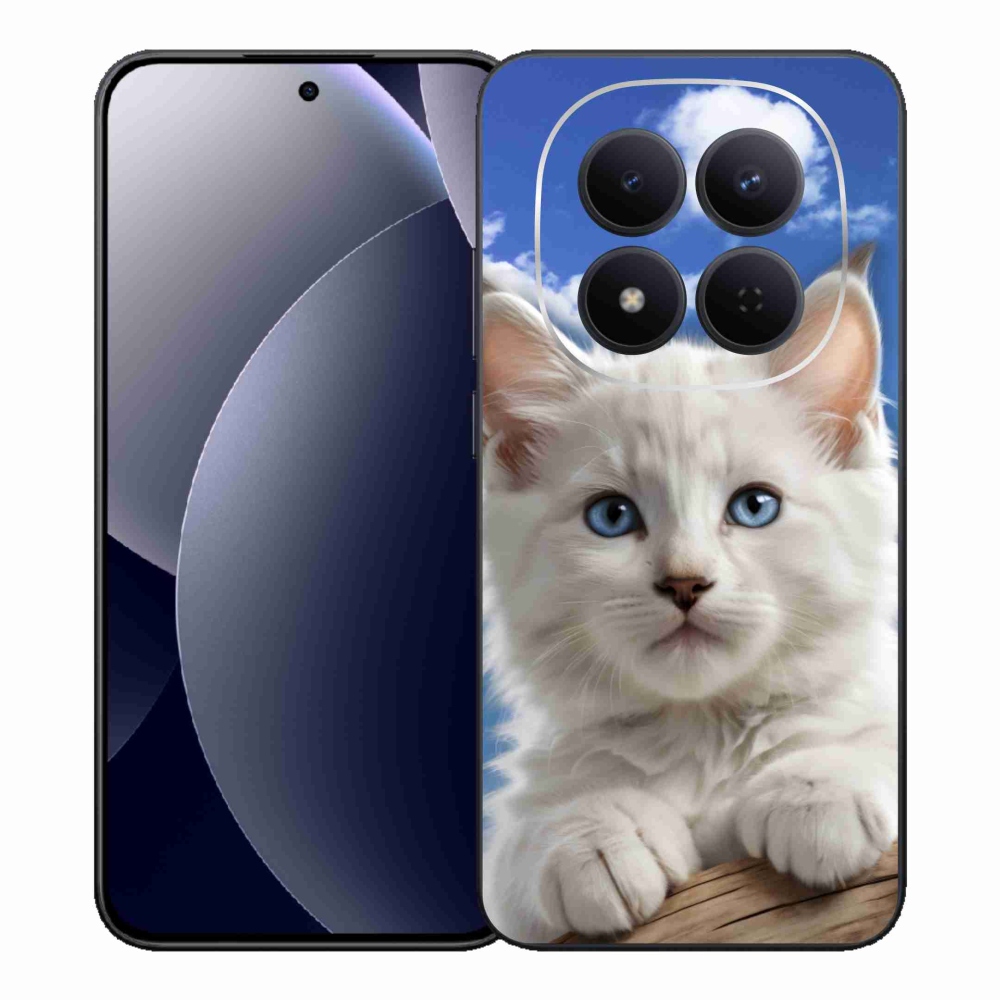 Gelový kryt mmCase na Xiaomi Redmi Note 15 Pro 5G - kotě a oblaka