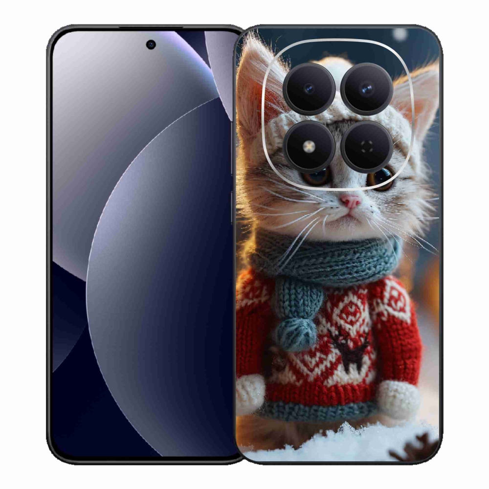 Gelový kryt mmCase na Xiaomi Redmi Note 15 Pro 5G - kotě ve svetru