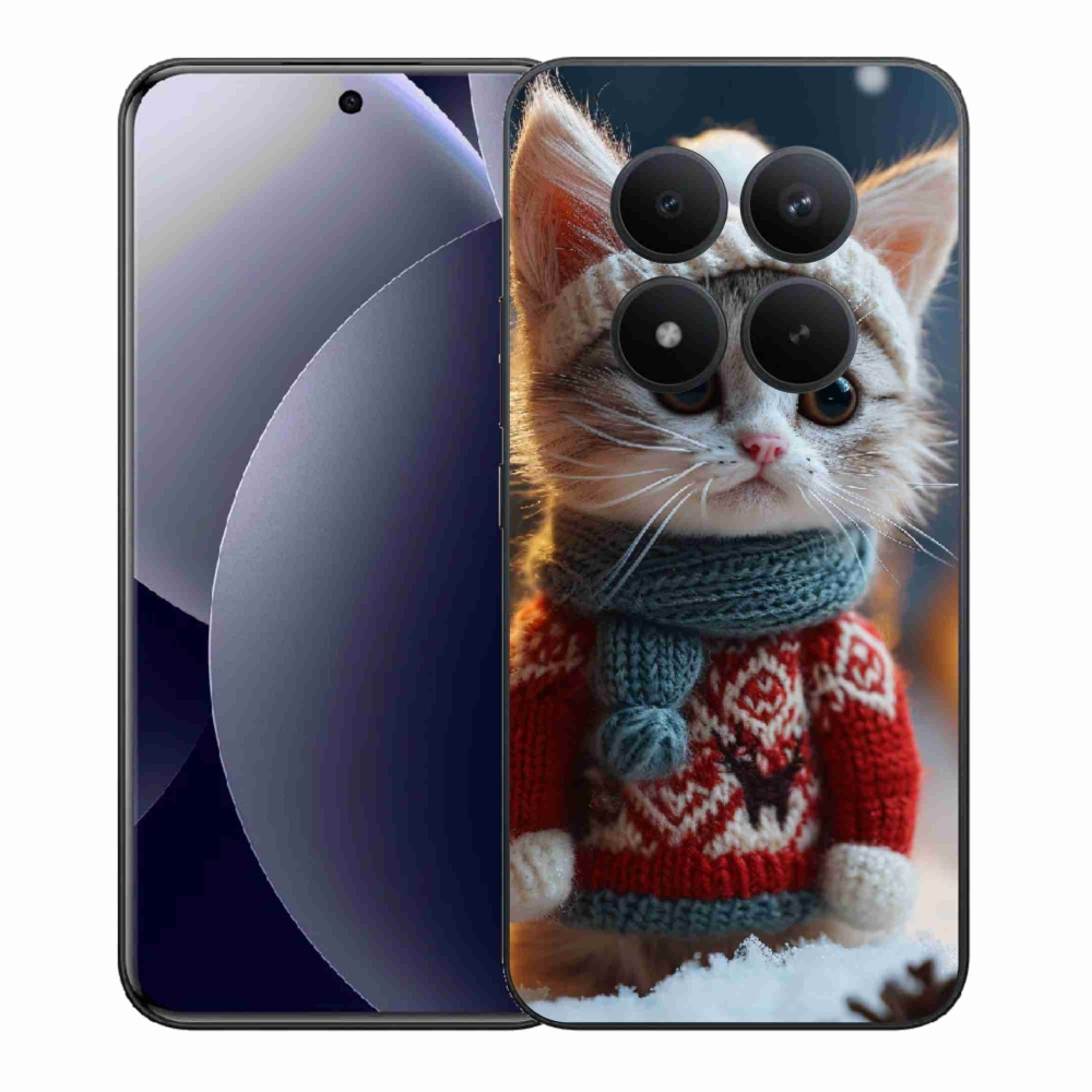 Gelový kryt mmCase na Xiaomi Redmi Note 15 Pro+ 5G/Xiaomi Poco M8 Pro 5G - kotě ve svetru