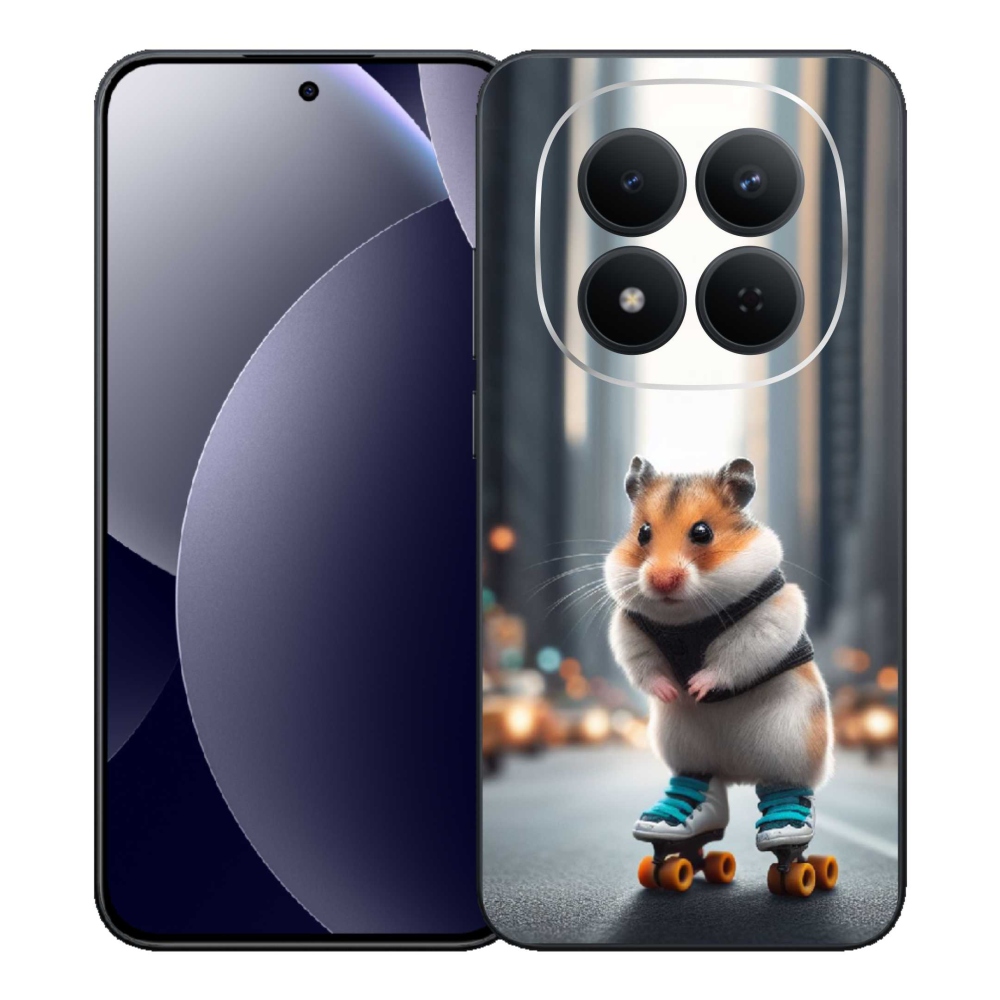 Gelový kryt mmCase na Xiaomi Redmi Note 15 Pro 5G - křeček na bruslích