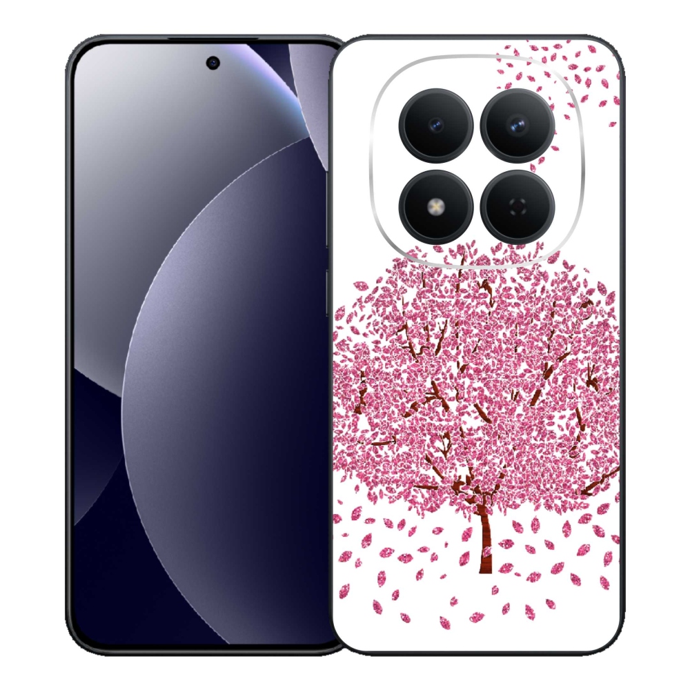 Gelový kryt mmCase na Xiaomi Redmi Note 15 Pro 5G - kreslený strom s listy