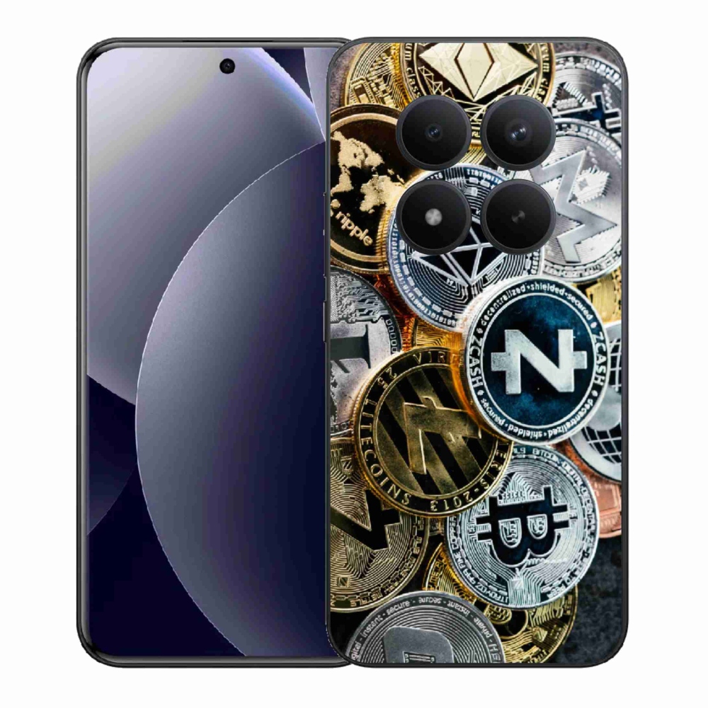 Gelový kryt mmCase na Xiaomi Redmi Note 15 Pro+ 5G/Xiaomi Poco M8 Pro 5G - kryptoměny