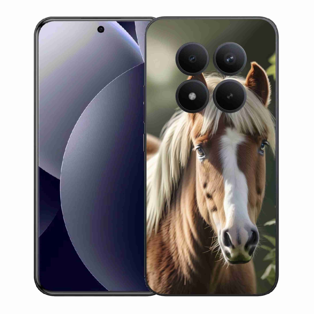 Gelový kryt mmCase na Xiaomi Redmi Note 15 Pro+ 5G - kůň se světlou hřívou