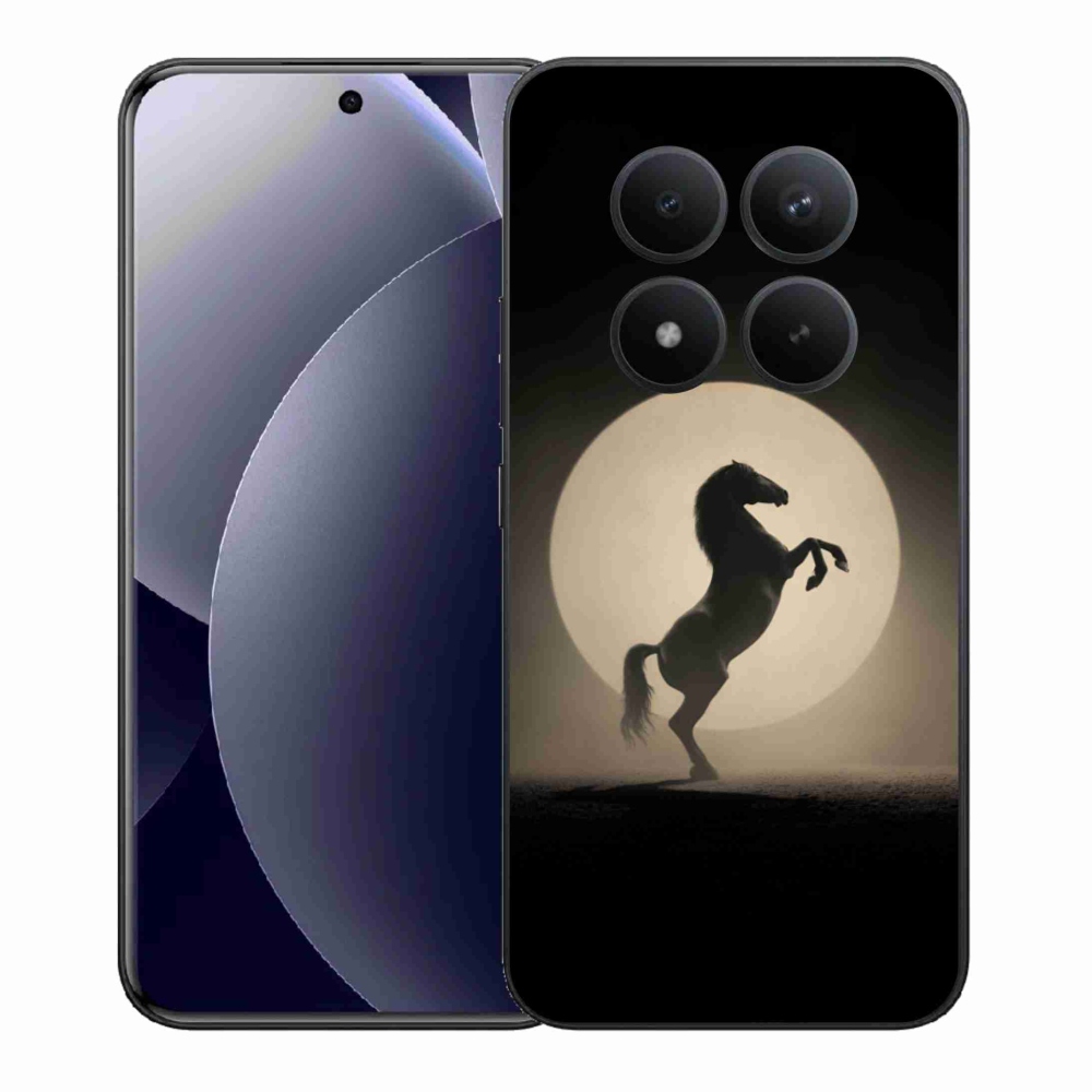Gelový kryt mmCase na Xiaomi Redmi Note 15 Pro+ 5G/Xiaomi Poco M8 Pro 5G - kůň v siluetě