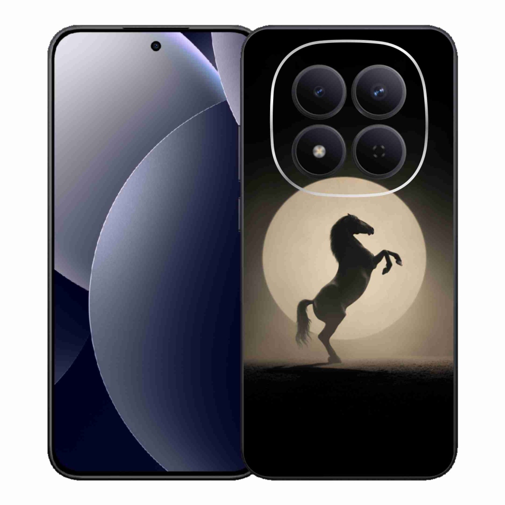 Gelový kryt mmCase na Xiaomi Redmi Note 15 Pro 5G - kůň v siluetě