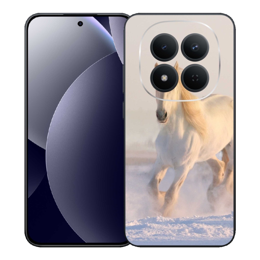 Gelový kryt mmCase na Xiaomi Redmi Note 15 Pro 5G - kůň ve sněhu