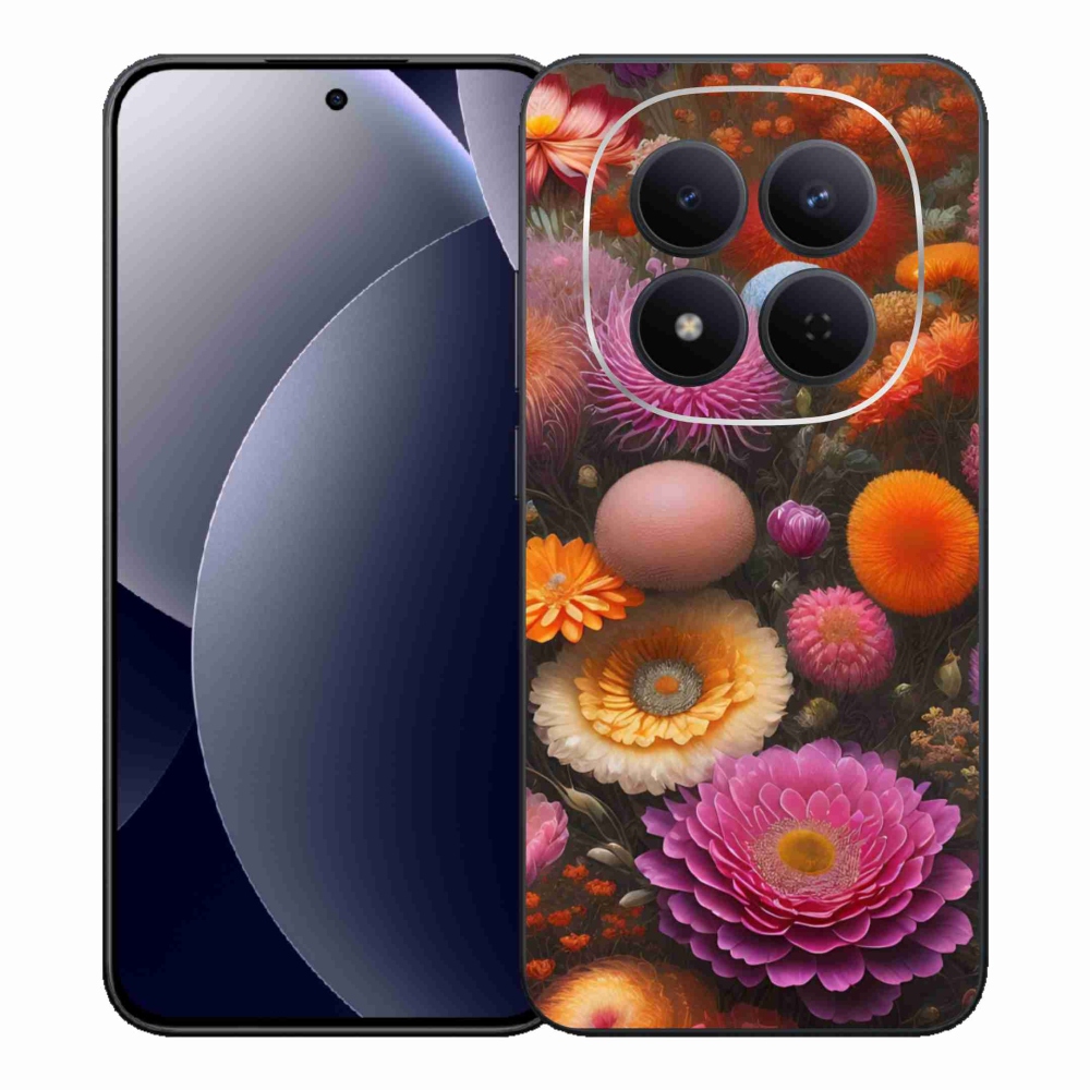 Gelový kryt mmCase na Xiaomi Redmi Note 15 Pro 5G - květinová kompozice