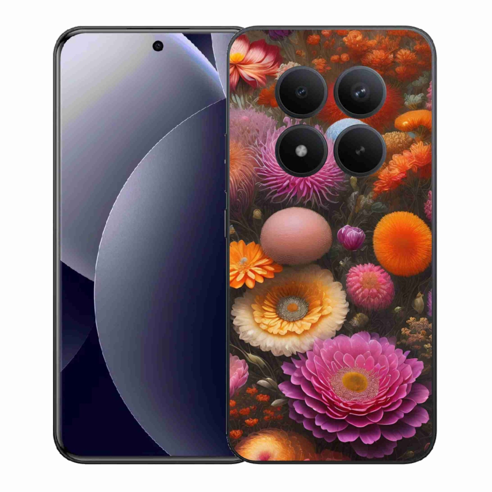 Gelový kryt mmCase na Xiaomi Redmi Note 15 Pro+ 5G/Xiaomi Poco M8 Pro 5G - květinová kompozice