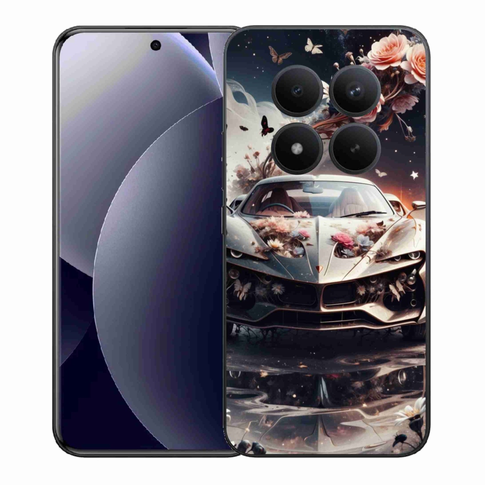 Gelový kryt mmCase na Xiaomi Redmi Note 15 Pro+ 5G/Xiaomi Poco M8 Pro 5G - květinový sportovní vůz