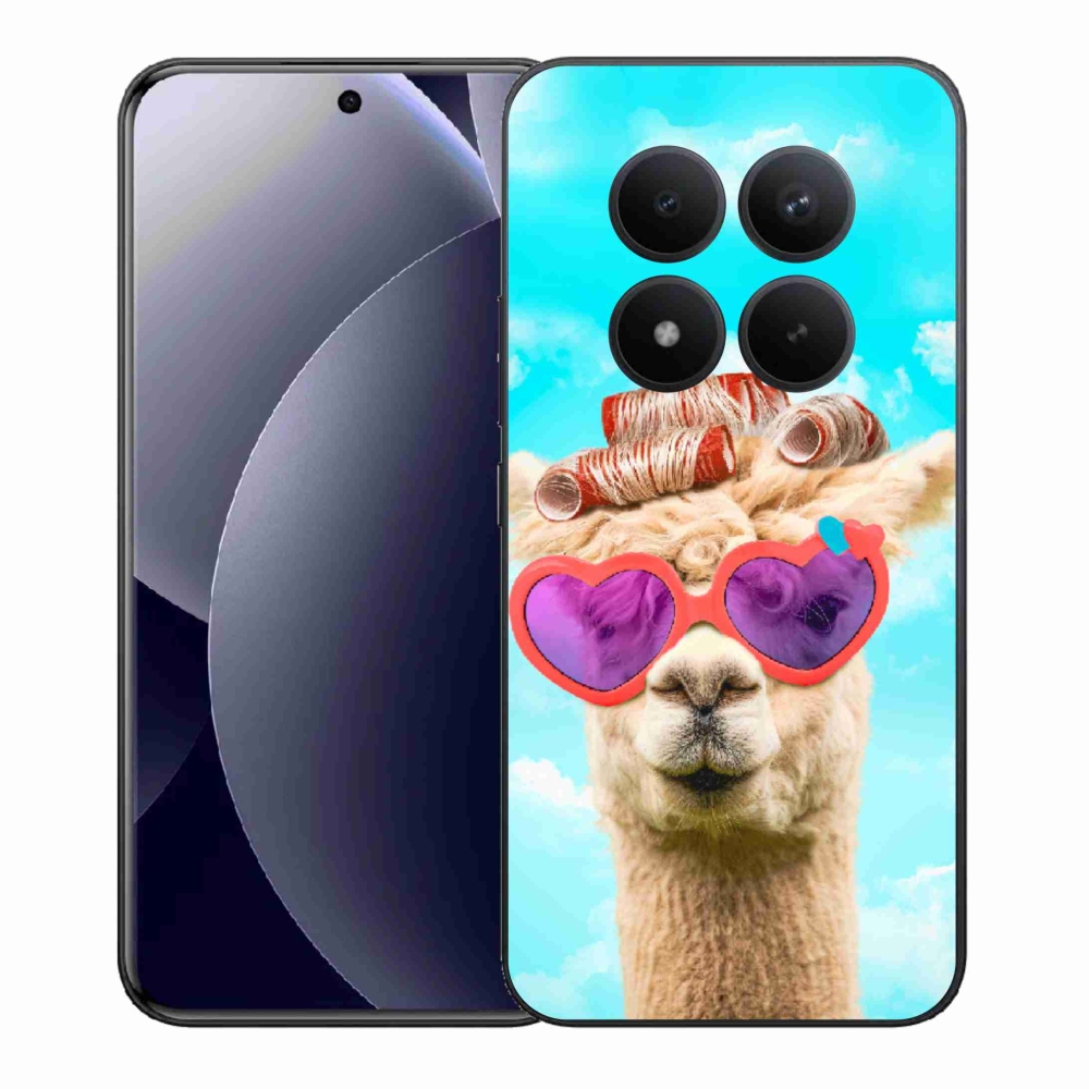 Gelový kryt mmCase na Xiaomi Redmi Note 15 Pro+ 5G/Xiaomi Poco M8 Pro 5G - lama s brýlemi