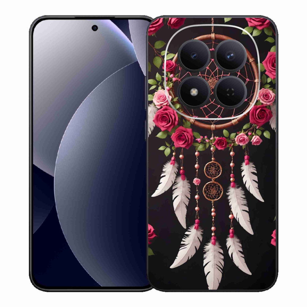 Gelový kryt mmCase na Xiaomi Redmi Note 15 Pro 5G - lapač snů s růžemi