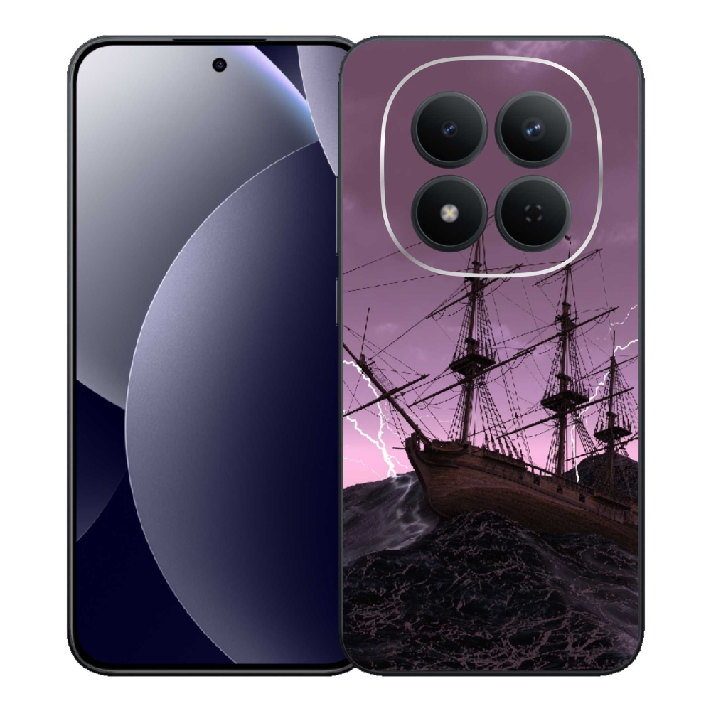 Gelový kryt mmCase na Xiaomi Redmi Note 15 Pro 5G - loď v bouři