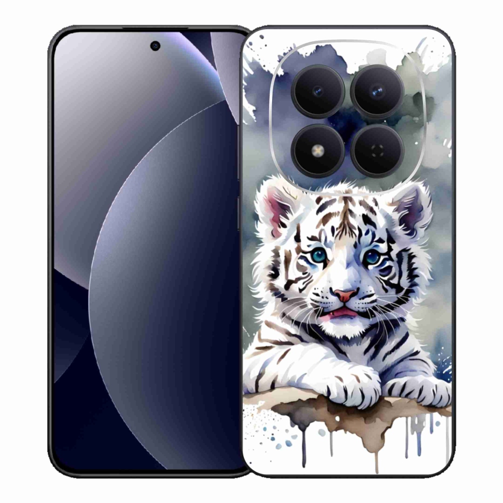 Gelový kryt mmCase na Xiaomi Redmi Note 15 Pro 5G - mládě bílého tygra
