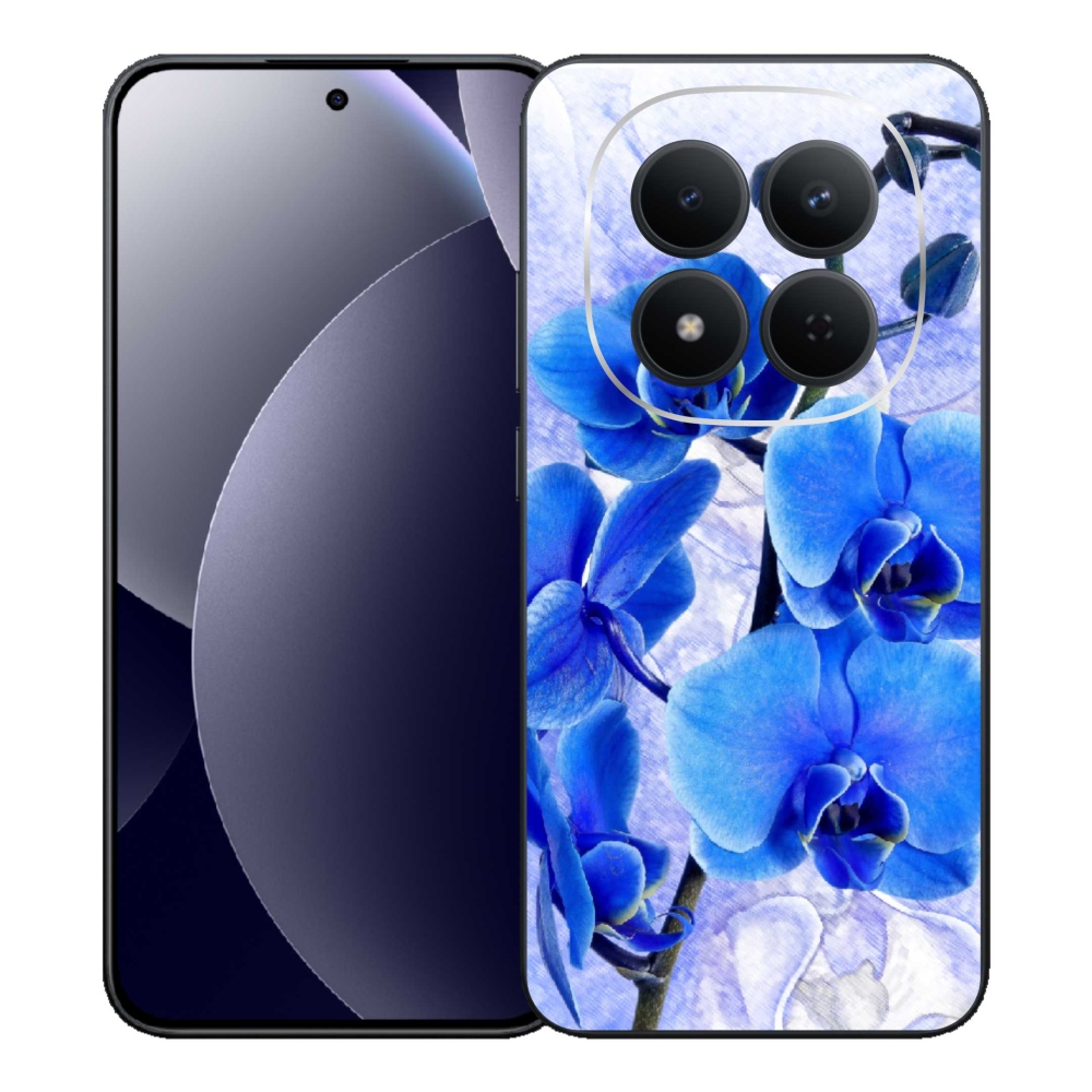 Gelový kryt mmCase na Xiaomi Redmi Note 15 Pro 5G - modré květy