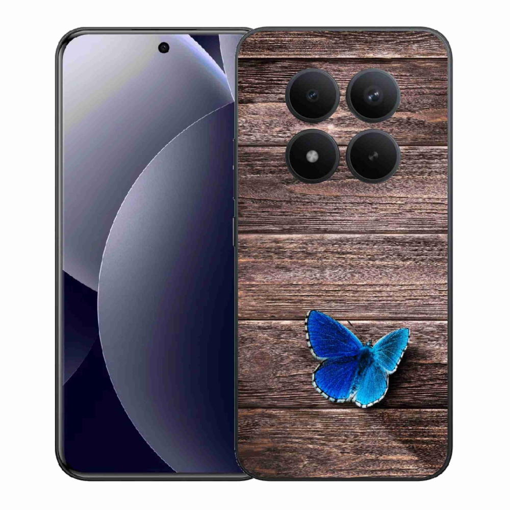 Gelový kryt mmCase na Xiaomi Redmi Note 15 Pro+ 5G/Xiaomi Poco M8 Pro 5G - modrý motýl 1