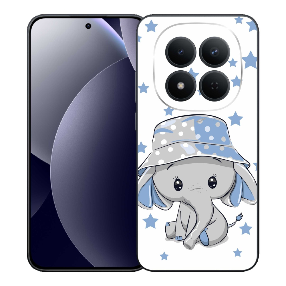 Gelový kryt mmCase na Xiaomi Redmi Note 15 Pro 5G - modrý slon