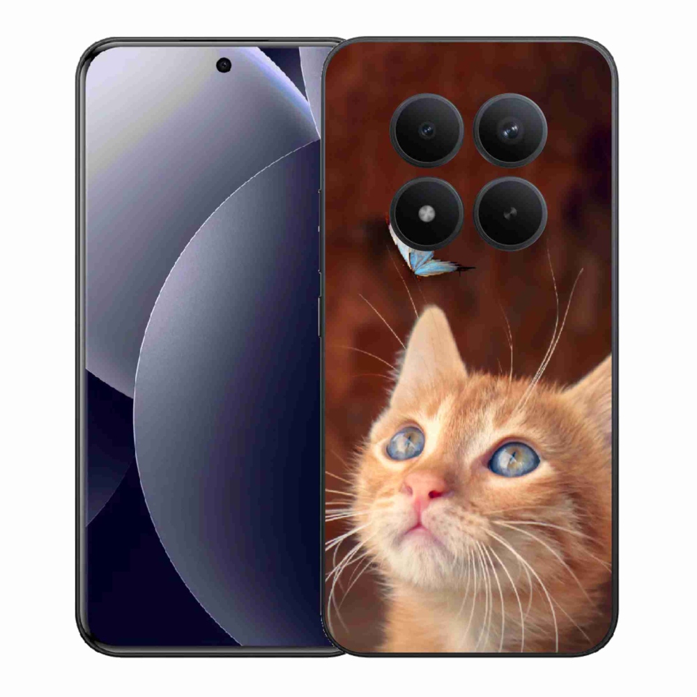 Gelový kryt mmCase na Xiaomi Redmi Note 15 Pro+ 5G/Xiaomi Poco M8 Pro 5G - motýl a kotě
