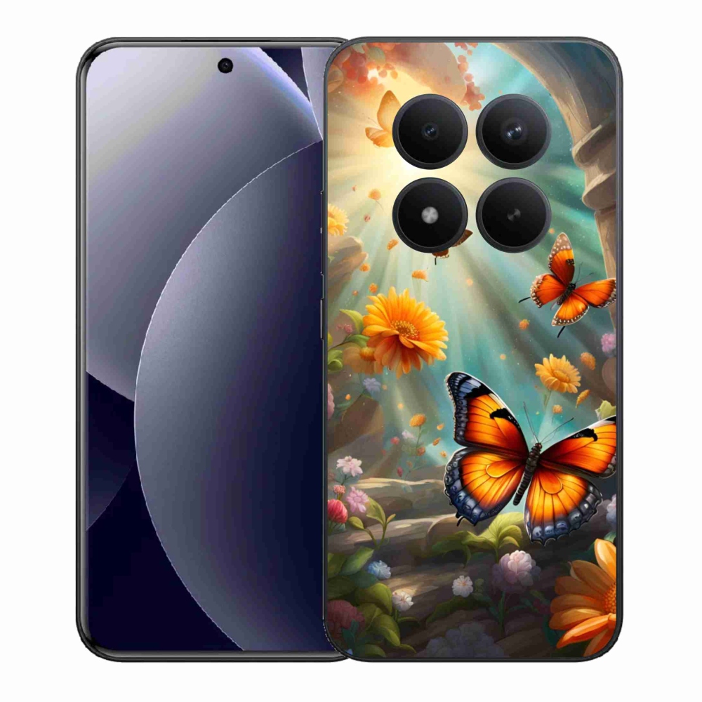 Gelový kryt mmCase na Xiaomi Redmi Note 15 Pro+ 5G/Xiaomi Poco M8 Pro 5G - motýlí zahrada 2