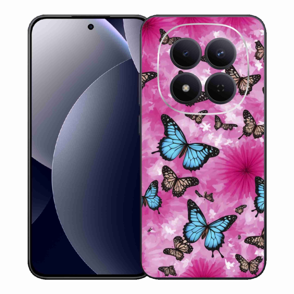 Gelový kryt mmCase na Xiaomi Redmi Note 15 Pro 5G - motýlí zahrada