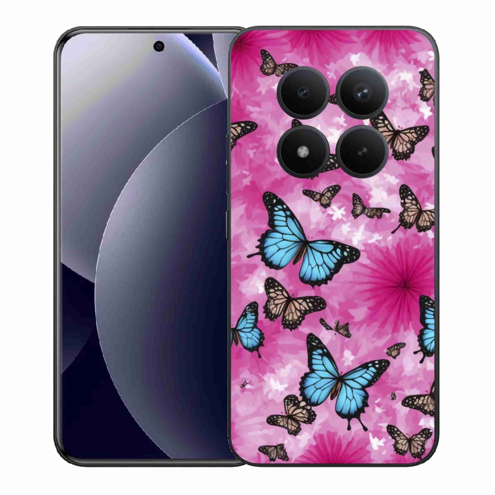 Gelový kryt mmCase na Xiaomi Redmi Note 15 Pro+ 5G/Xiaomi Poco M8 Pro 5G - motýlí zahrada