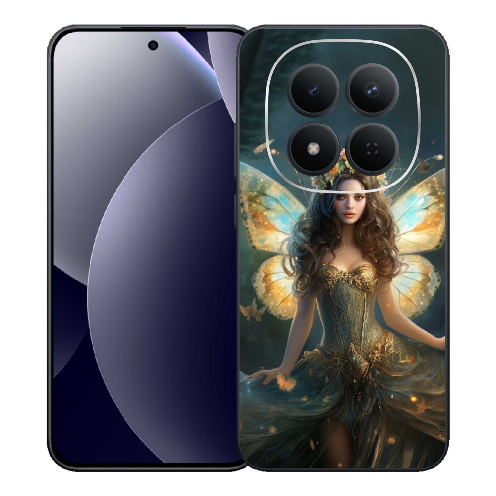 Gelový kryt mmCase na Xiaomi Redmi Note 15 Pro 5G - motýlí žena