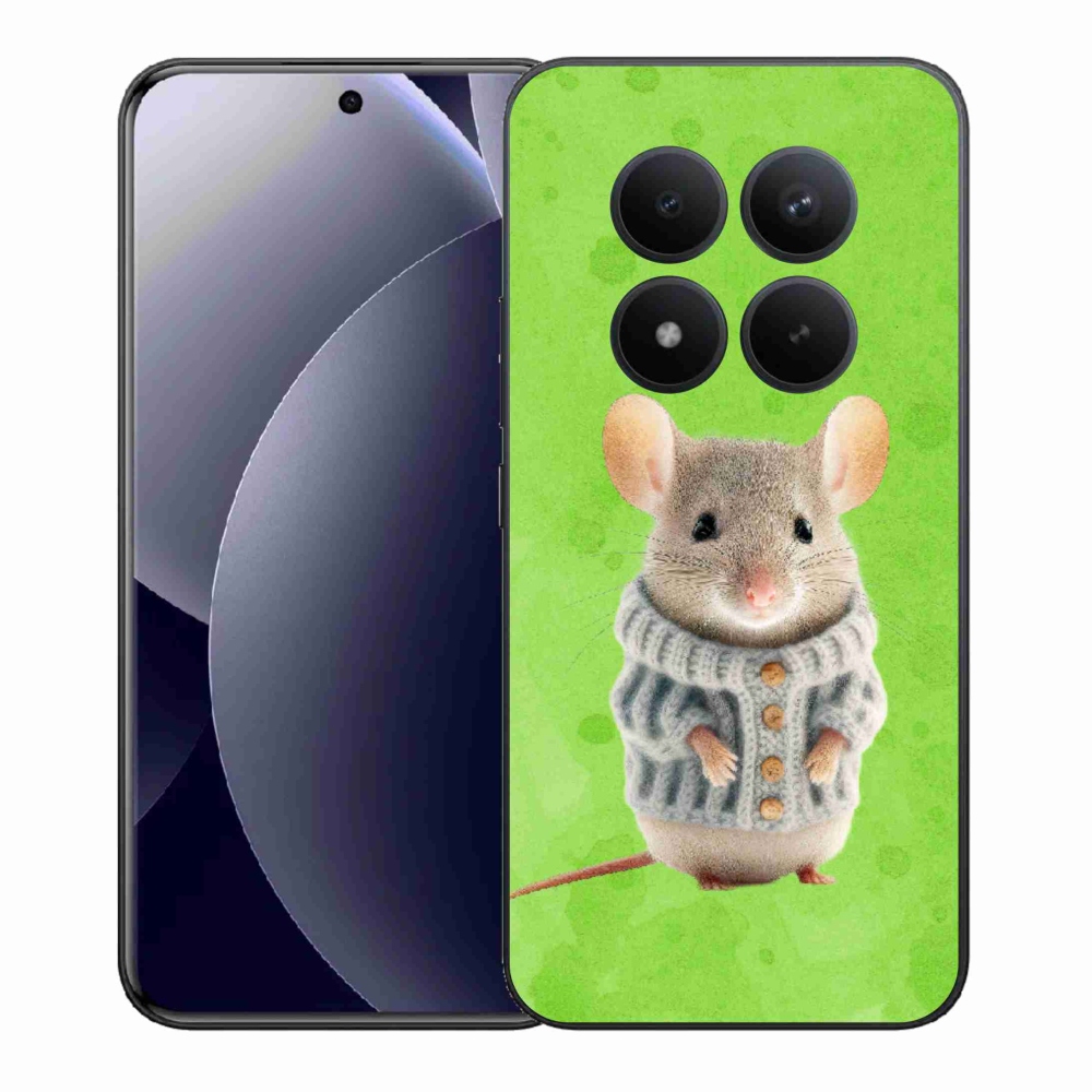 Gelový kryt mmCase na Xiaomi Redmi Note 15 Pro+ 5G/Xiaomi Poco M8 Pro 5G - myška ve svetru
