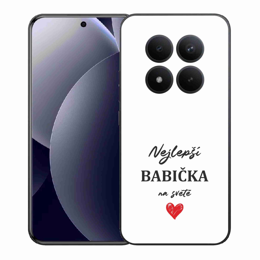 Gelový kryt mmCase na Xiaomi Redmi Note 15 Pro+ 5G/Xiaomi Poco M8 Pro 5G - nejlepší babička 1 bílé pozadí