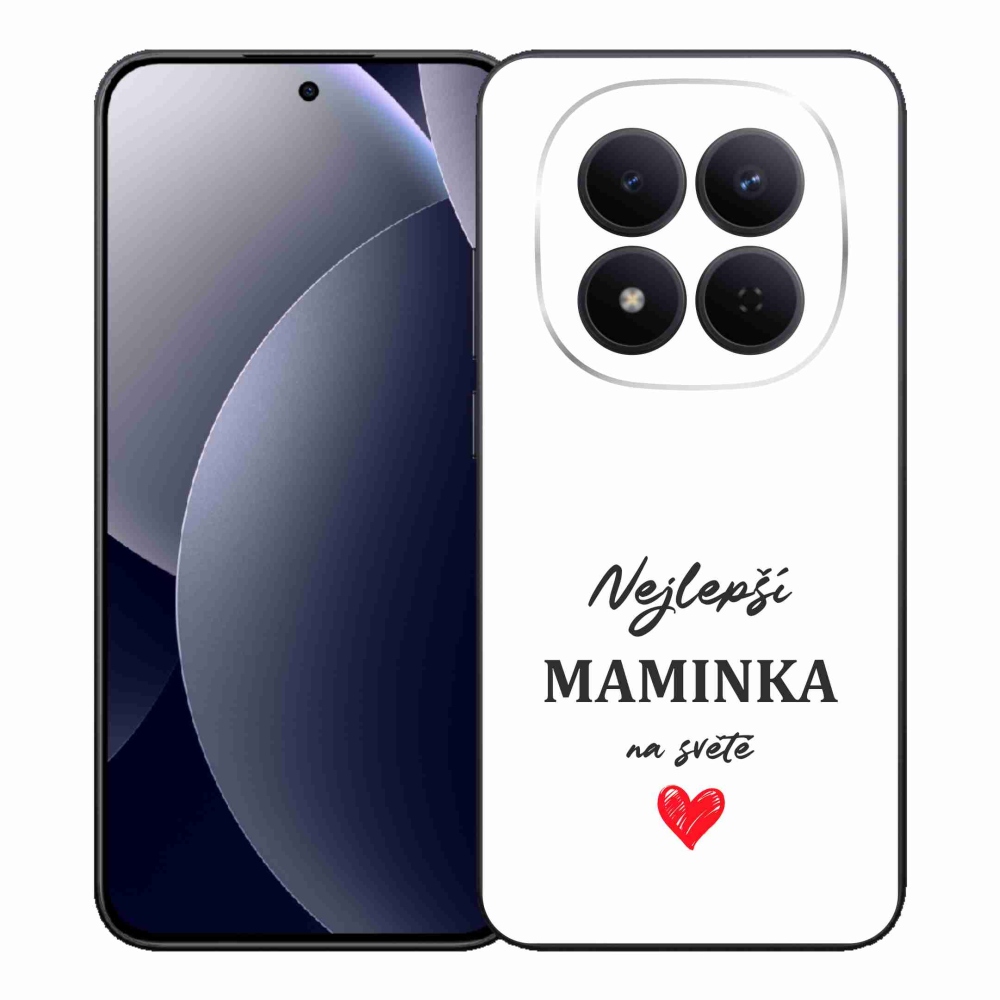 Gelový kryt mmCase na Xiaomi Redmi Note 15 Pro 5G - nejlepší maminka 1 bílé pozadí