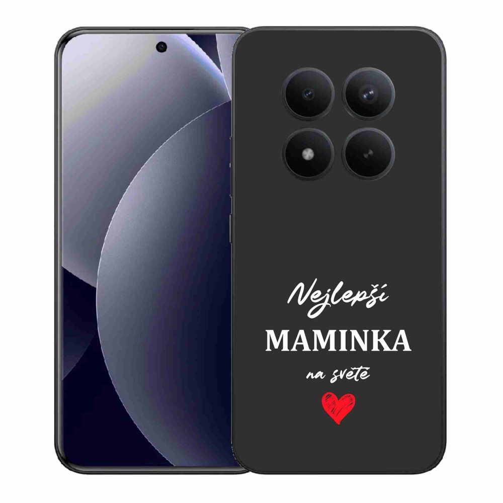 Gelový kryt mmCase na Xiaomi Redmi Note 15 Pro+ 5G/Xiaomi Poco M8 Pro 5G - nejlepší maminka 1 černé pozadí