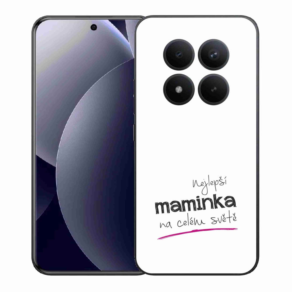 Gelový kryt mmCase na Xiaomi Redmi Note 15 Pro+ 5G/Xiaomi Poco M8 Pro 5G - nejlepší maminka 4 bílé pozadí