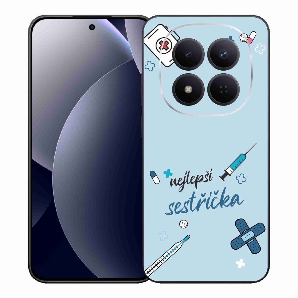 Gelový kryt mmCase na Xiaomi Redmi Note 15 Pro 5G - nejlepší sestřička modré pozadí