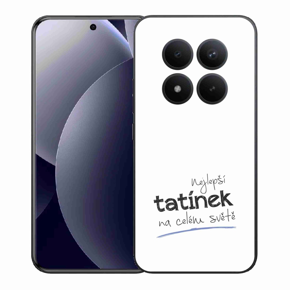 Gelový kryt mmCase na Xiaomi Redmi Note 15 Pro+ 5G/Xiaomi Poco M8 Pro 5G - nejlepší tatínek 4 bílé pozadí