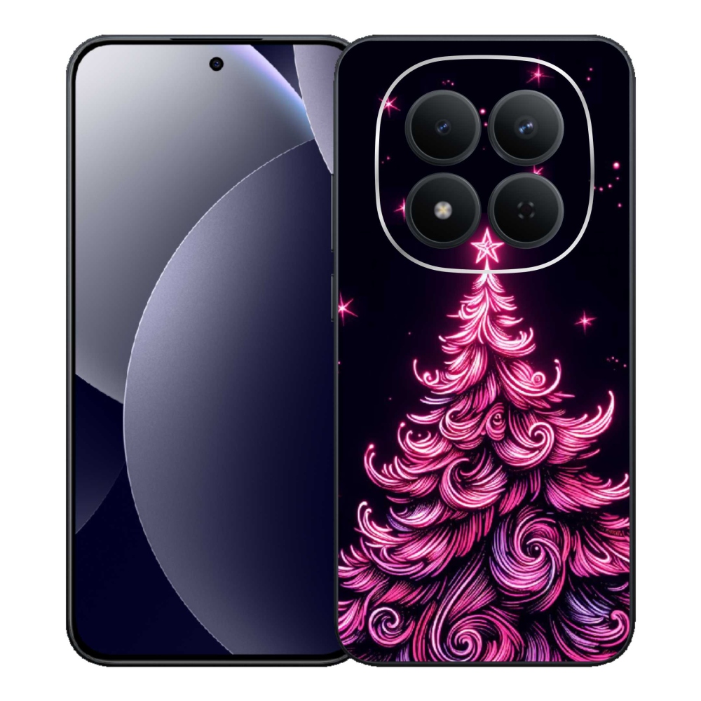 Gelový kryt mmCase na Xiaomi Redmi Note 15 Pro 5G - neonový vánoční stromek 2