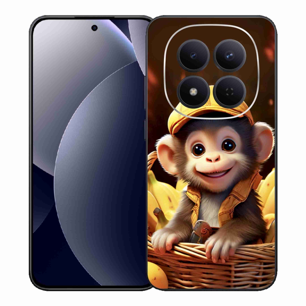Gelový kryt mmCase na Xiaomi Redmi Note 15 Pro 5G - opice v košíku