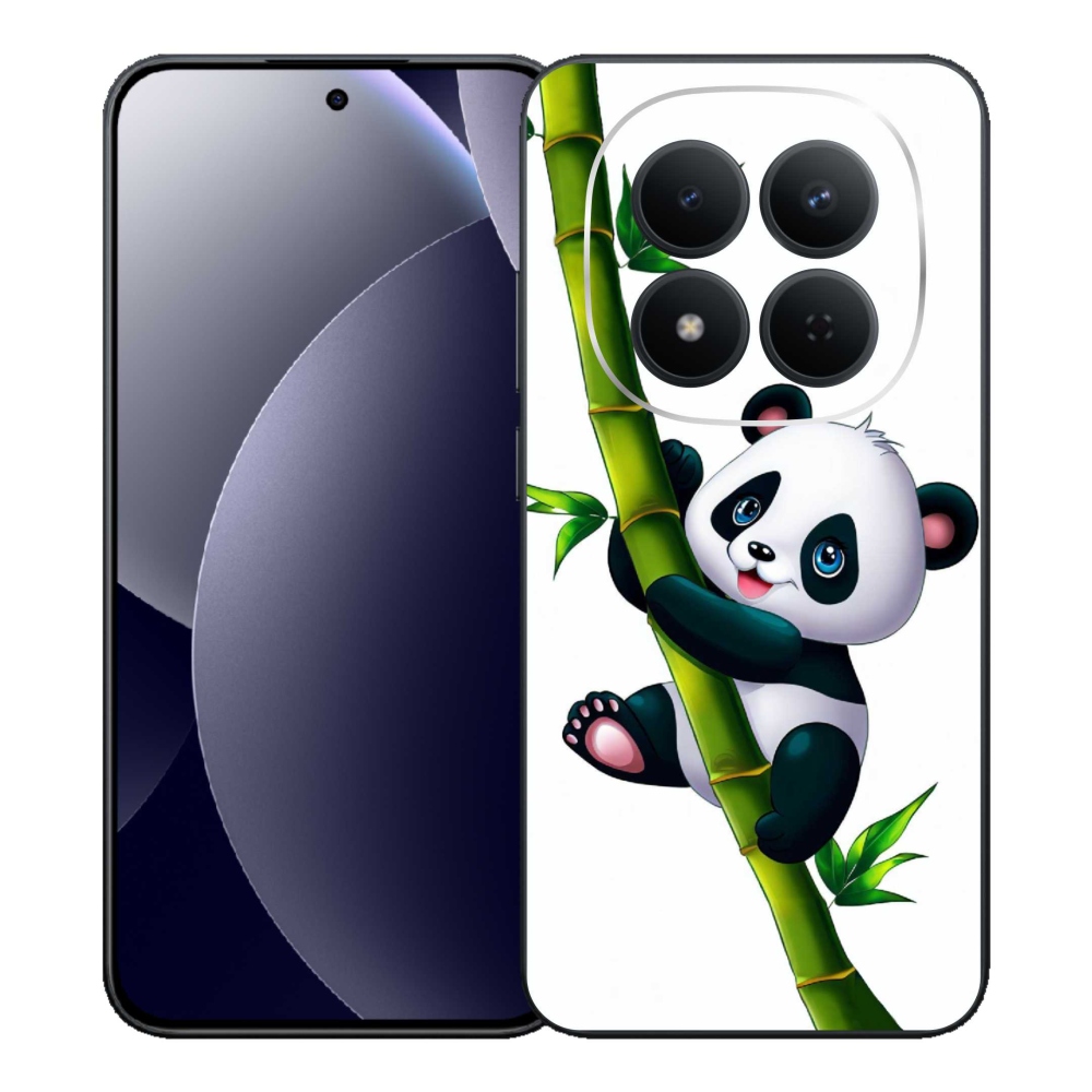 Gelový kryt mmCase na Xiaomi Redmi Note 15 Pro 5G - panda na bambusu