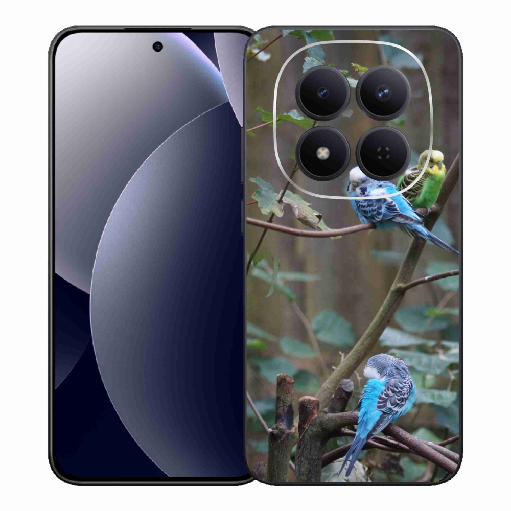 Gelový kryt mmCase na Xiaomi Redmi Note 15 Pro 5G - papoušci na větvi