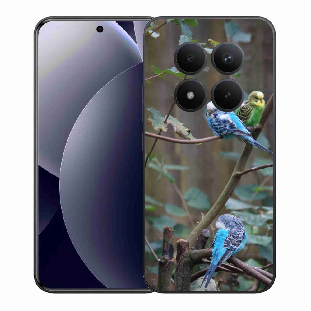 Gelový kryt mmCase na Xiaomi Redmi Note 15 Pro+ 5G - papoušci na větvi