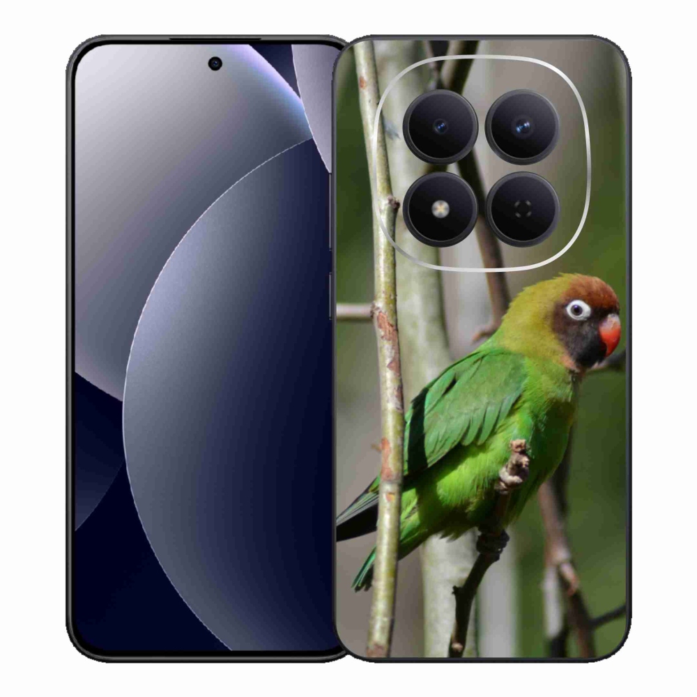 Gelový kryt mmCase na Xiaomi Redmi Note 15 Pro 5G - papoušek agapornis
