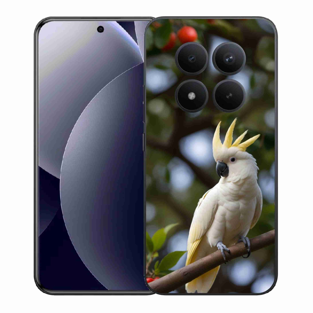 Gelový kryt mmCase na Xiaomi Redmi Note 15 Pro+ 5G - papoušek kakadu 3