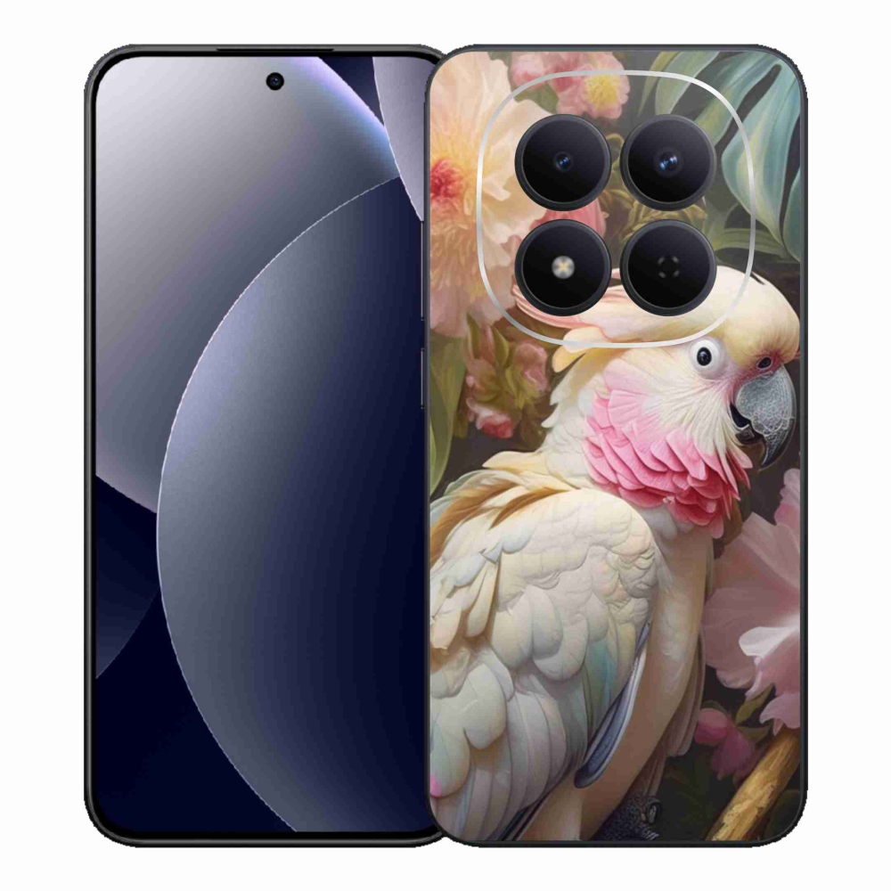 Gelový kryt mmCase na Xiaomi Redmi Note 15 Pro 5G - papoušek kakadu růžový 2