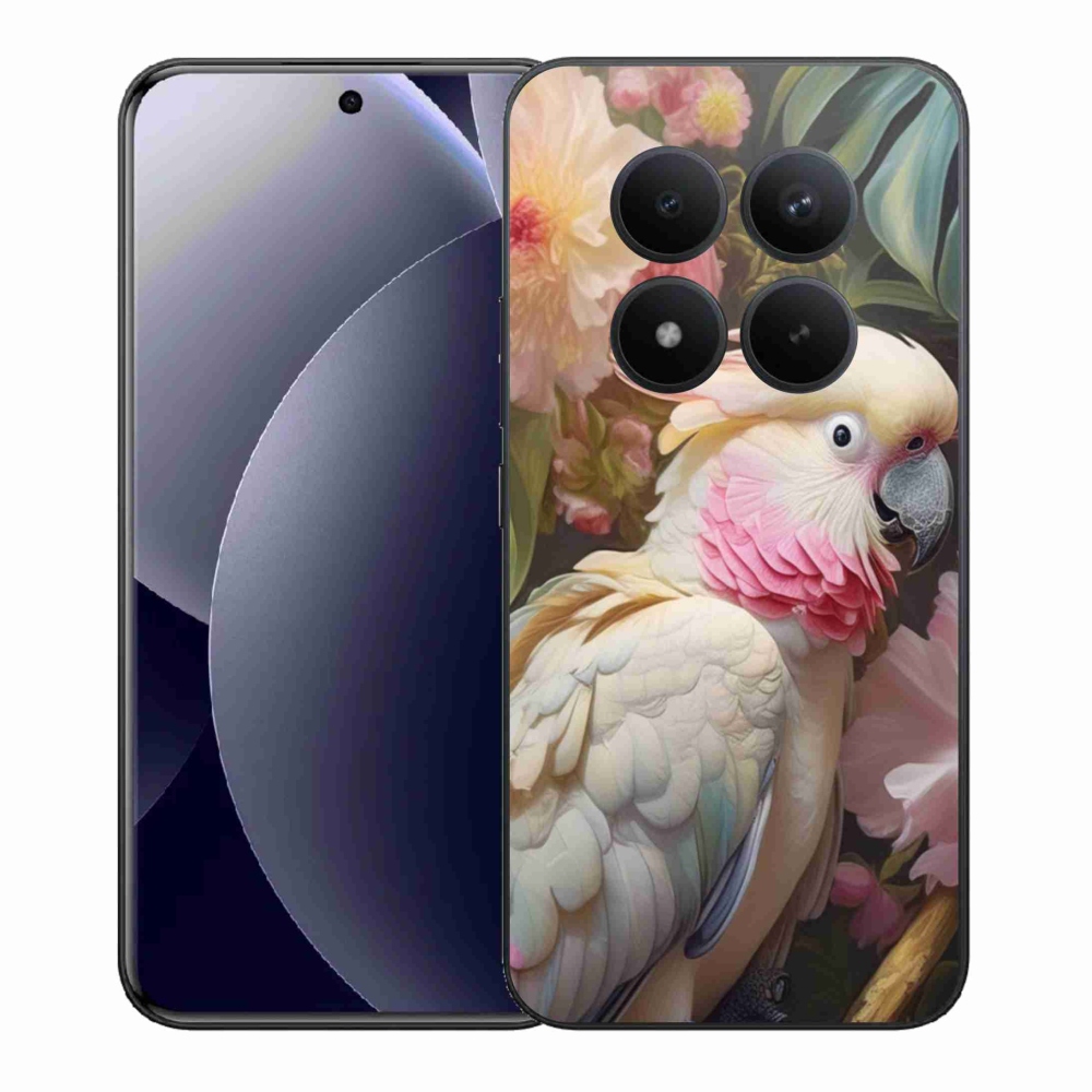 Gelový kryt mmCase na Xiaomi Redmi Note 15 Pro+ 5G/Xiaomi Poco M8 Pro 5G - papoušek kakadu růžový 2