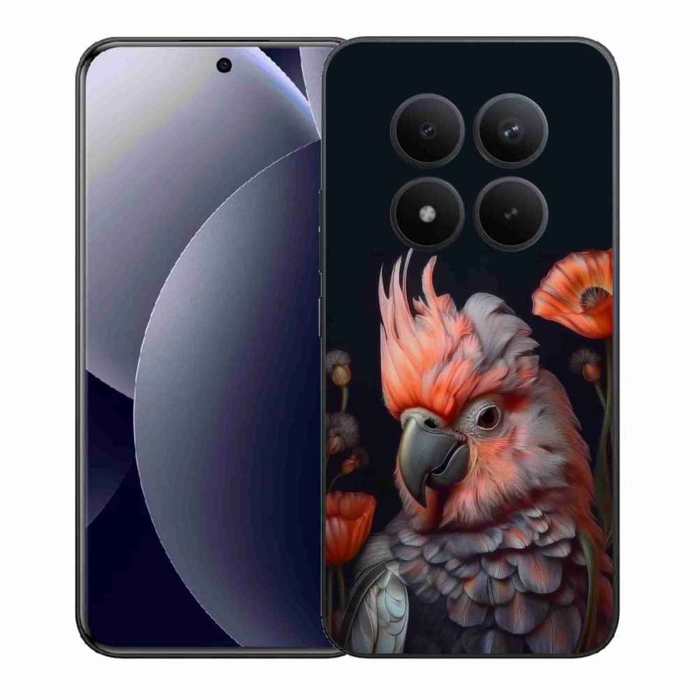Gelový kryt mmCase na Xiaomi Redmi Note 15 Pro+ 5G - papoušek kakadu v barvách