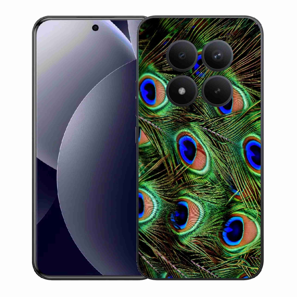 Gelový kryt mmCase na Xiaomi Redmi Note 15 Pro+ 5G/Xiaomi Poco M8 Pro 5G - paví peří