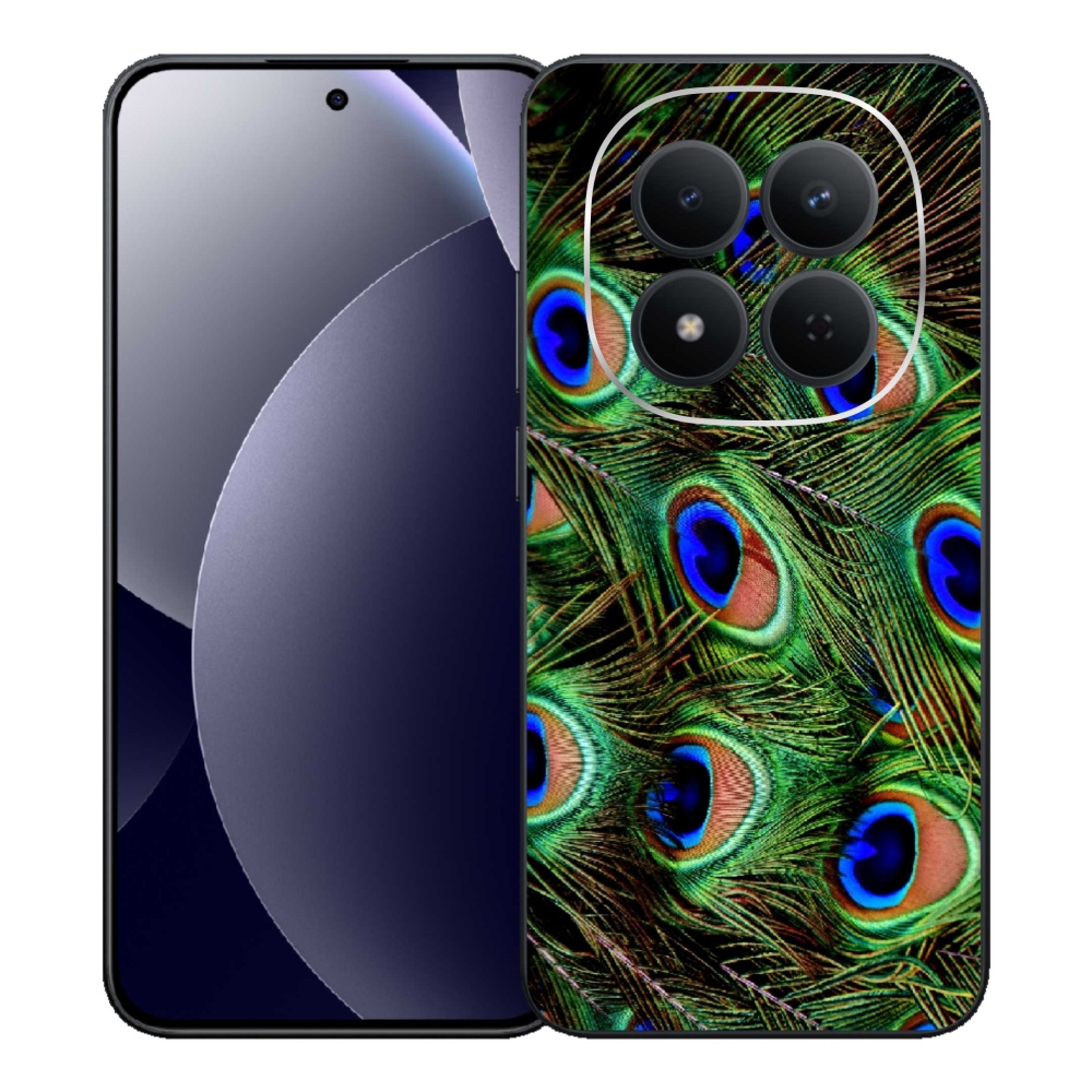 Gelový kryt mmCase na Xiaomi Redmi Note 15 Pro 5G - paví peří