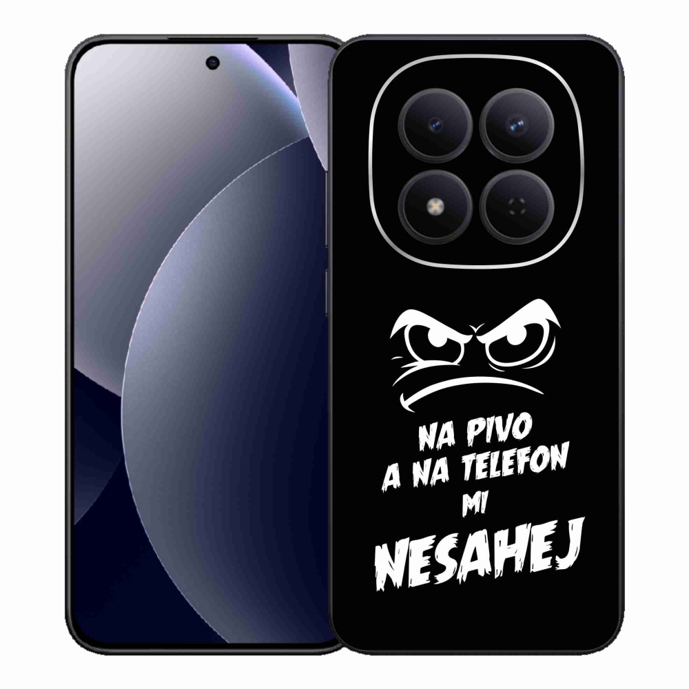 Gelový kryt mmCase na Xiaomi Redmi Note 15 Pro 5G - pivní motiv 2 černé pozadí