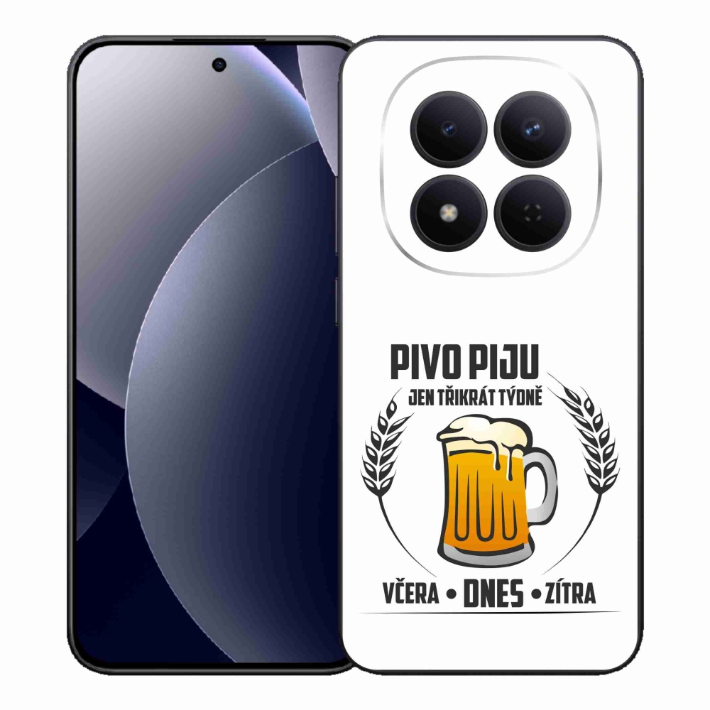 Gelový kryt mmCase na Xiaomi Redmi Note 15 Pro 5G - pivní motiv bílé pozadí