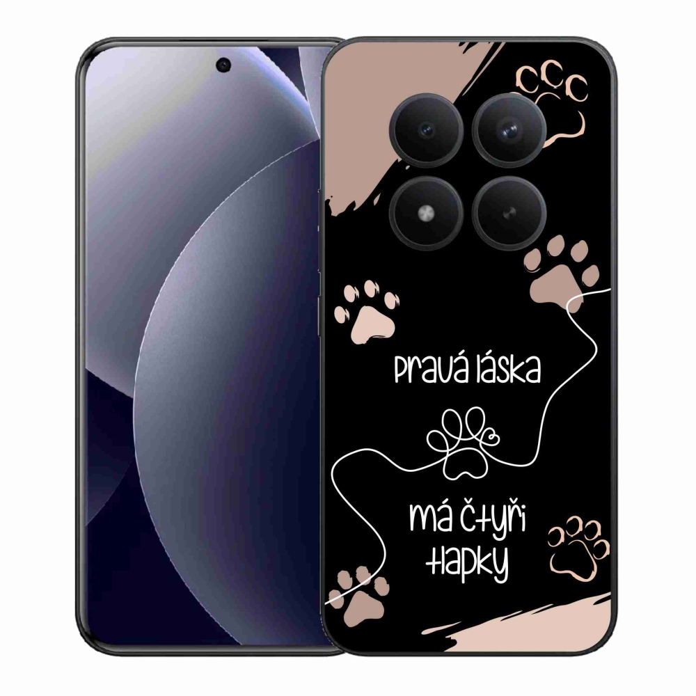 Gelový kryt mmCase na Xiaomi Redmi Note 15 Pro+ 5G/Xiaomi Poco M8 Pro 5G - psí motiv 1 černé pozadí