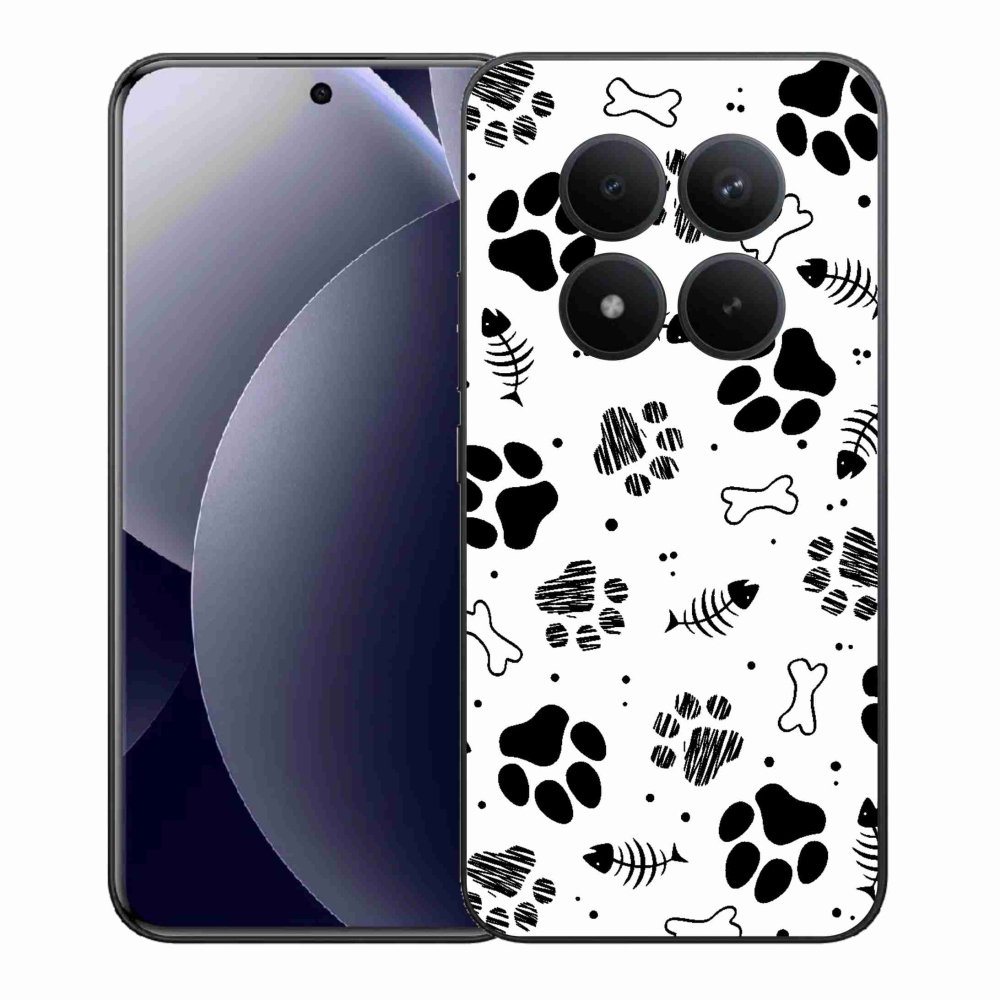 Gelový kryt mmCase na Xiaomi Redmi Note 15 Pro+ 5G/Xiaomi Poco M8 Pro 5G - psí tlapky 1