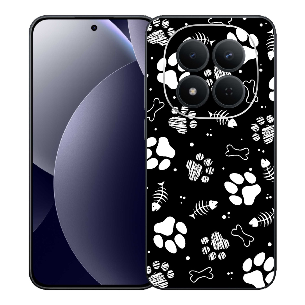 Gelový kryt mmCase na Xiaomi Redmi Note 15 Pro 5G - psí tlapky