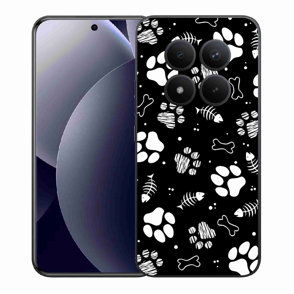 Gelový kryt mmCase na Xiaomi Redmi Note 15 Pro+ 5G/Xiaomi Poco M8 Pro 5G - psí tlapky